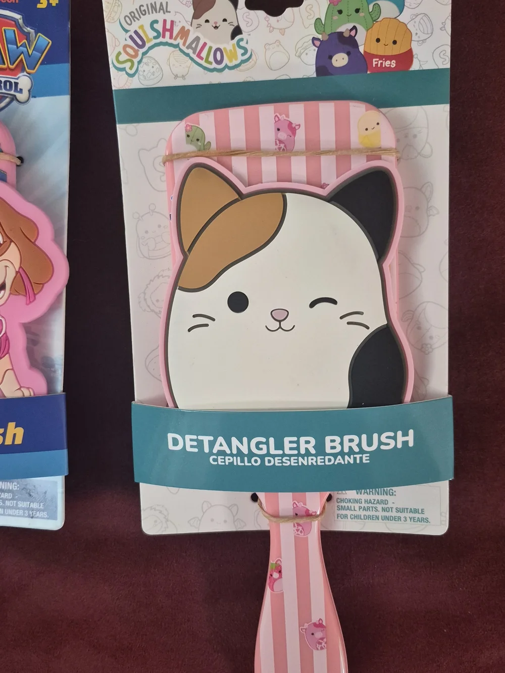 New- 1- Squishmallow & 1- Paw Patrol Brushes.